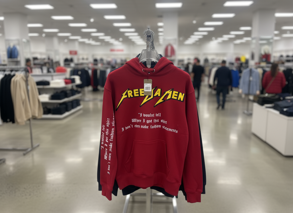 Free da Men Red Star Back